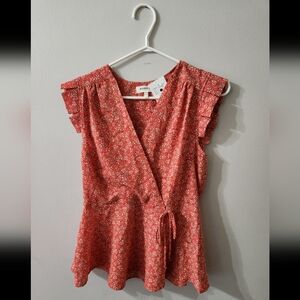 Faux wrap top